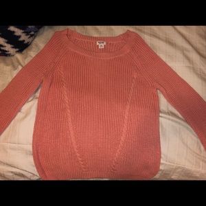 Mossimo coral sweater